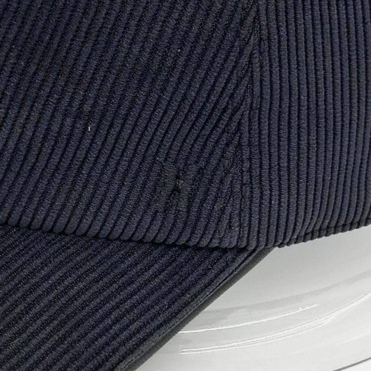Pre Owned Hermes Navy Blue Corduroy Cap