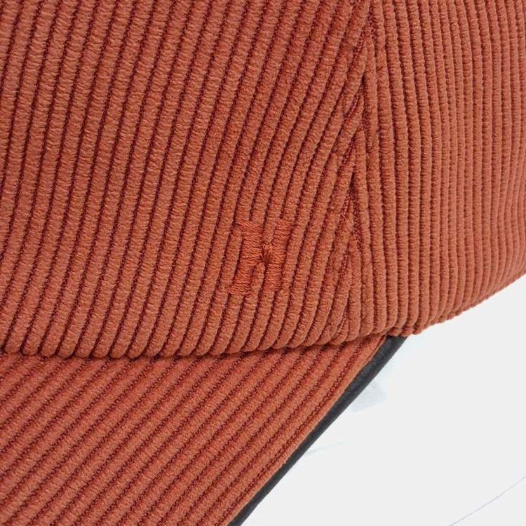 Pre Owned Hermes Orange Corduroy Cap
