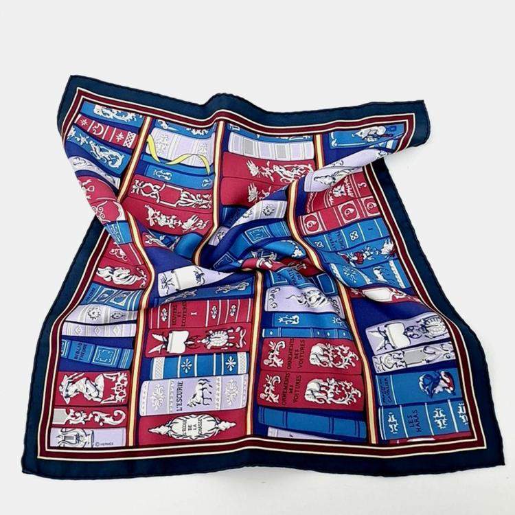 Pre Owned Hermes Pink Silk Petite Scarf