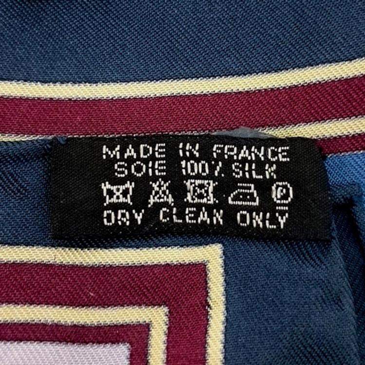 Pre Owned Hermes Pink Silk Petite Scarf