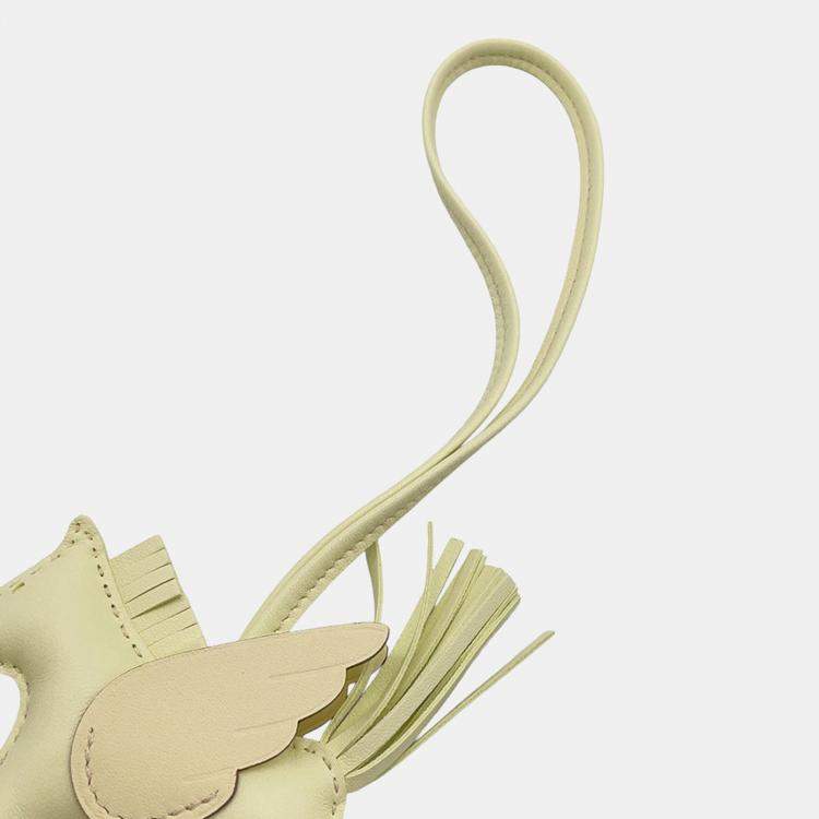 Pre Owned Hermes Rodeo Pegasus Jaune Milton Lambskin Size Pm