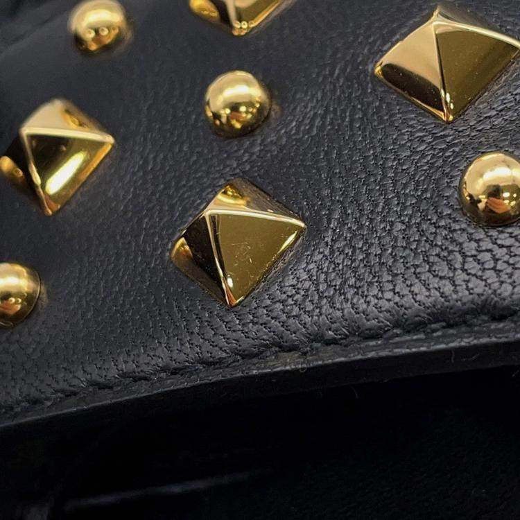 Pre Owned Hermes Robeo Padlock Black Lambskin