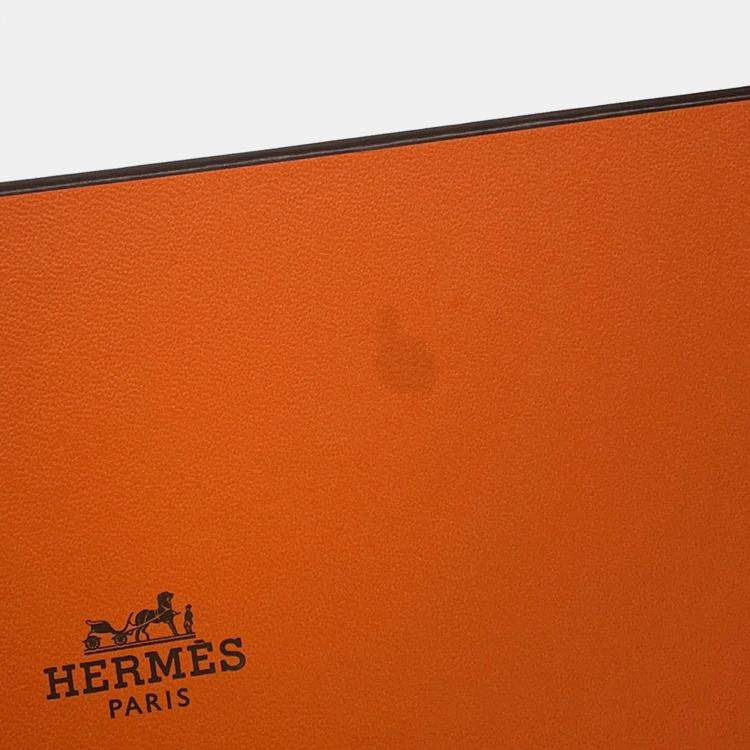 Pre Owned Hermes Rodeo Robeo Padlock Black Lambskin Studded Size Pm