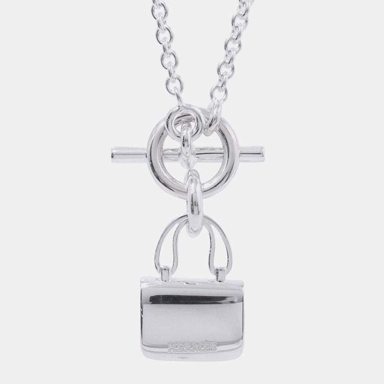 Pre Owned Hermes Constance Amulette Necklace Sv925