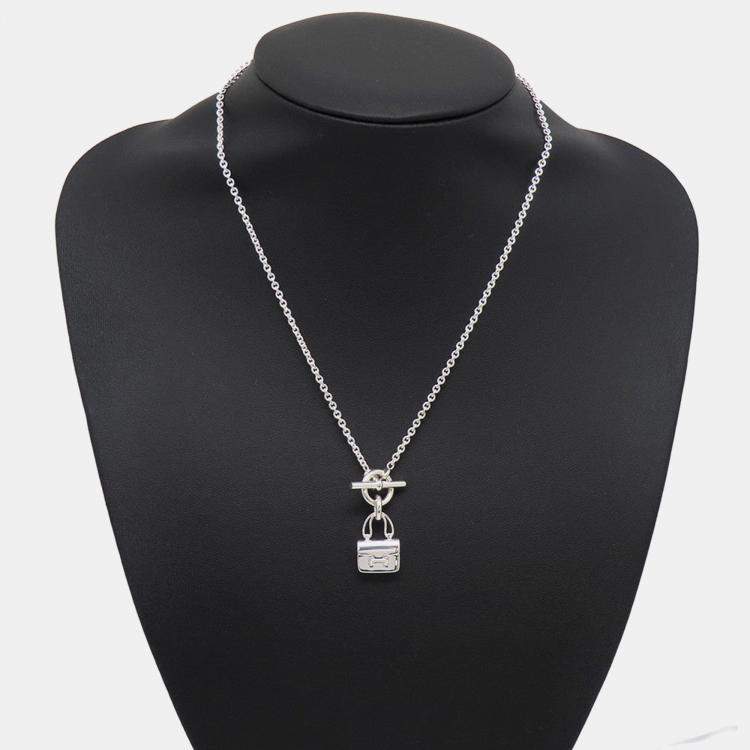 Pre Owned Hermes Constance Amulette Necklace Sv925