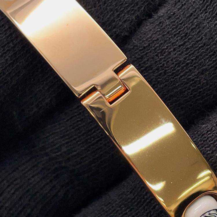 Pre Owned Hermes Mini Clic Chaine D'Ancre Funny Ice Cream Pink Metal Enamel