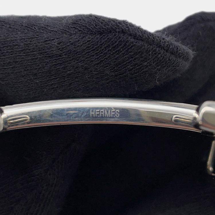 Pre Owned Hermes Touareg Hbelt Buckle Silver Sv925