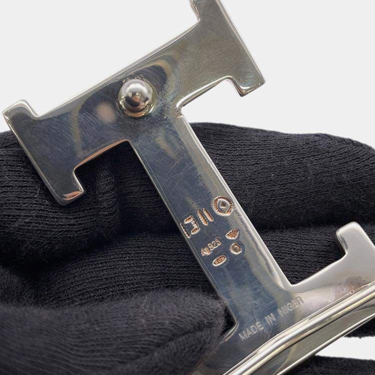 Pre Owned Hermes Touareg Hbelt Buckle Silver Sv925