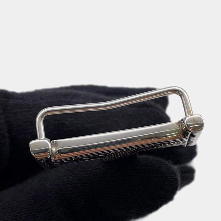 Pre Owned Hermes Touareg Hbelt Buckle Silver Sv925