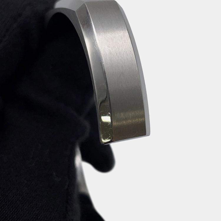 Pre Owned Hermes Toolbox Bangle Size T4 Stainless Steel