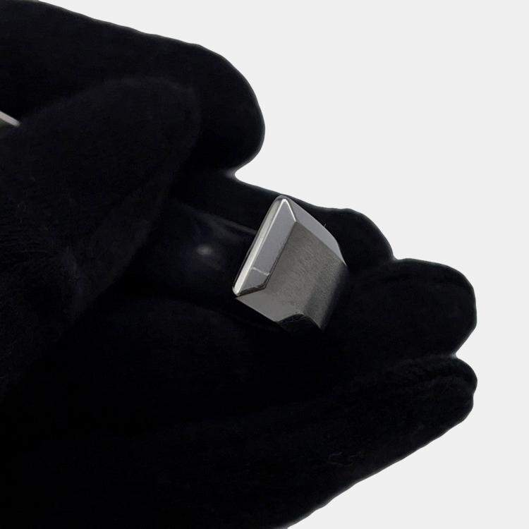 Pre Owned Hermes Toolbox Bangle Size T4 Stainless Steel