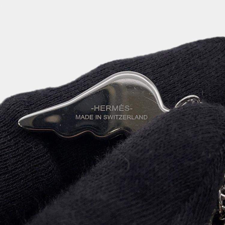 Pre Owned Hermes Bon Voyage Keychain Stainless Steel
