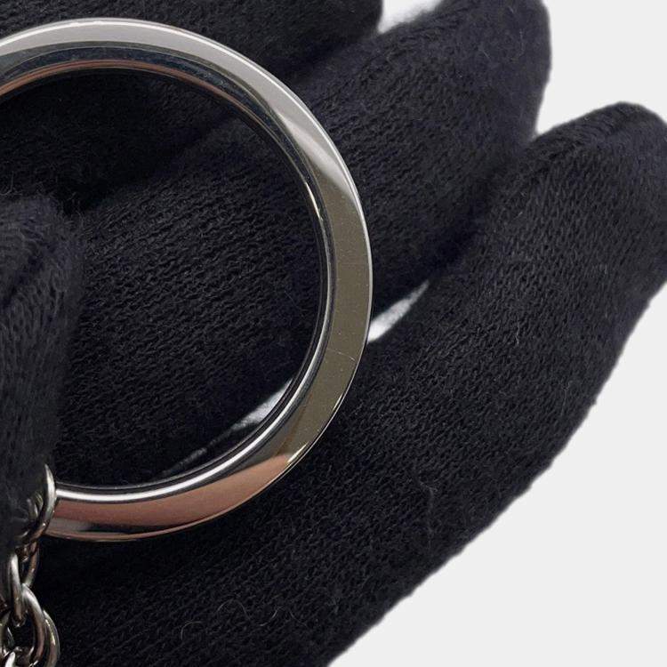 Pre Owned Hermes Bon Voyage Keychain Stainless Steel