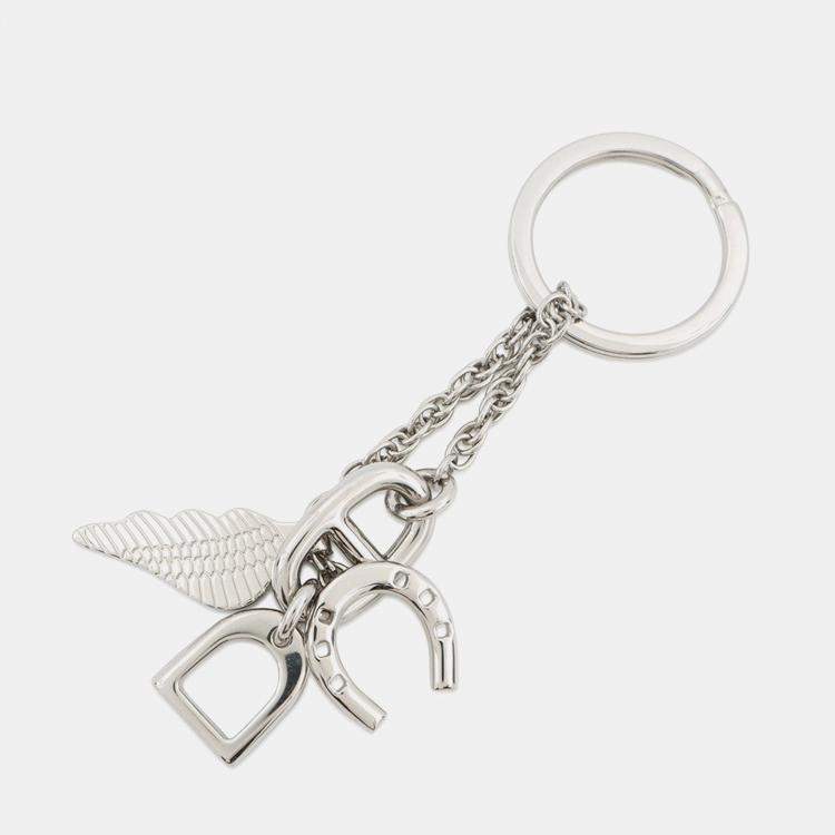 Pre Owned Hermes Bon Voyage Keychain Stainless Steel