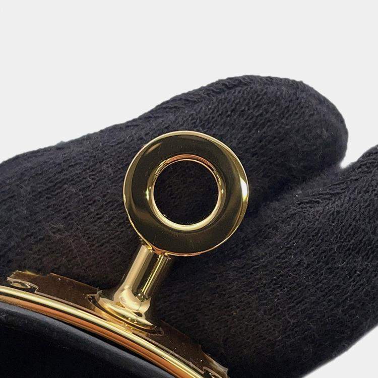 Pre Owned Hermes Dubrutur Size T2 Black Box Calf Leather