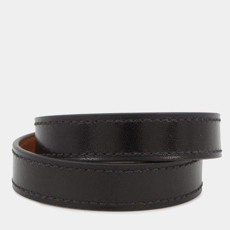 Pre Owned Hermes Dubrutur Size T2 Black Box Calf Leather