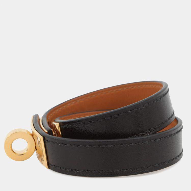 Pre Owned Hermes Dubrutur Size T2 Black Box Calf Leather