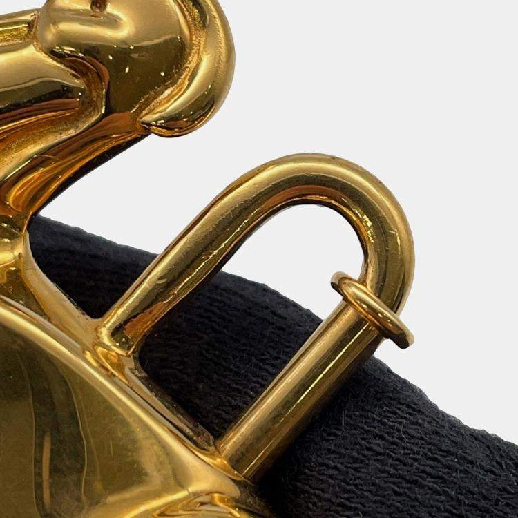 Pre Owned Hermes Cadena Pelican 1992 Gold Gold Plated