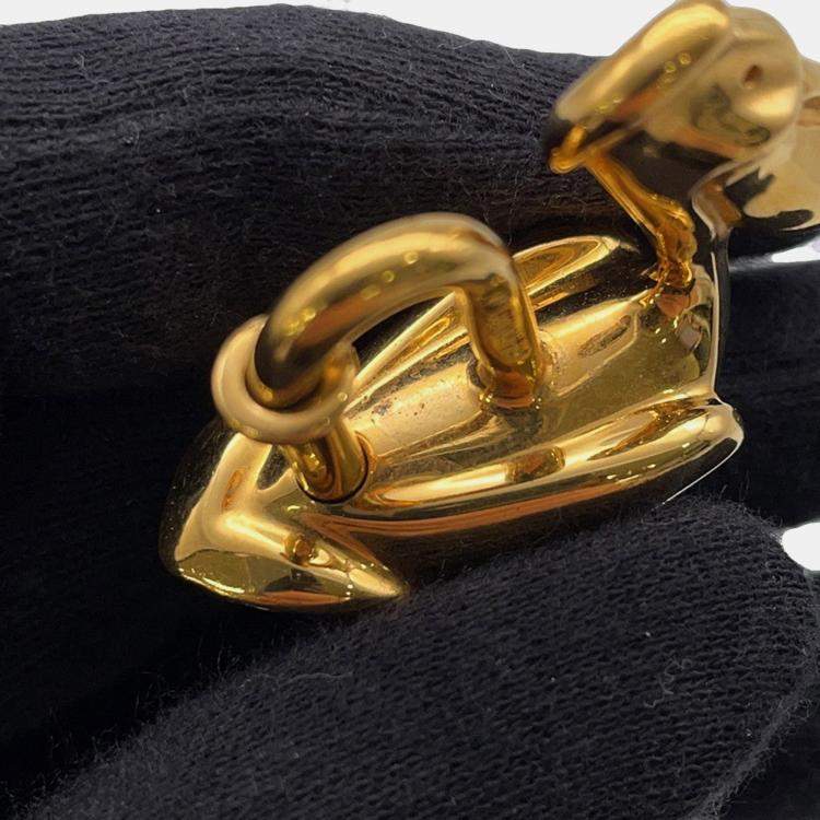 Pre Owned Hermes Cadena Pelican 1992 Gold Gold Plated