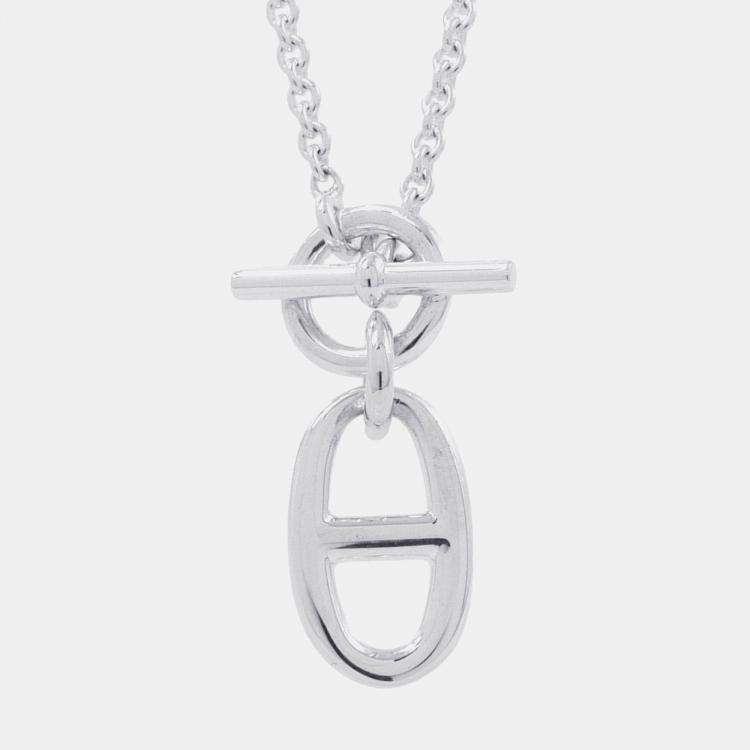 Pre Owned Hermes Chaine D'Ancre Amulette Necklace Sv925