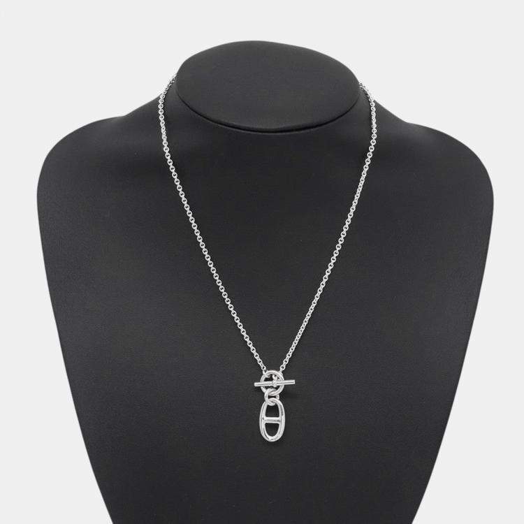 Pre Owned Hermes Chaine D'Ancre Amulette Necklace Sv925