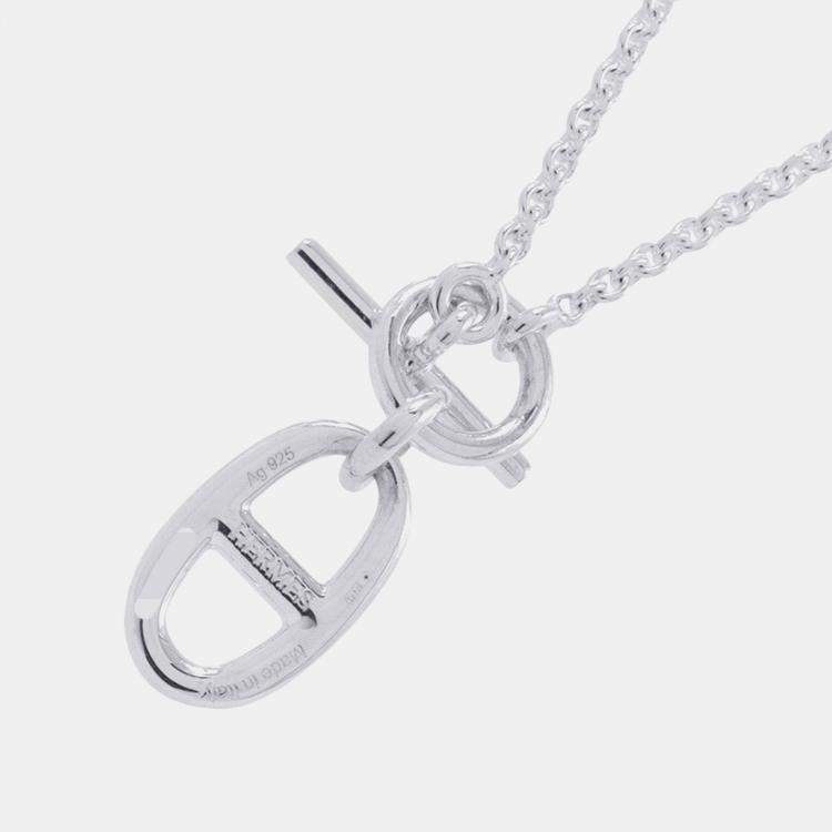 Pre Owned Hermes Chaine D'Ancre Amulette Necklace Sv925