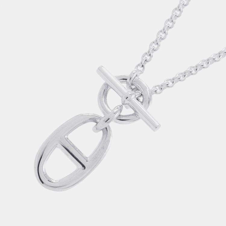 Pre Owned Hermes Chaine D'Ancre Amulette Necklace Sv925