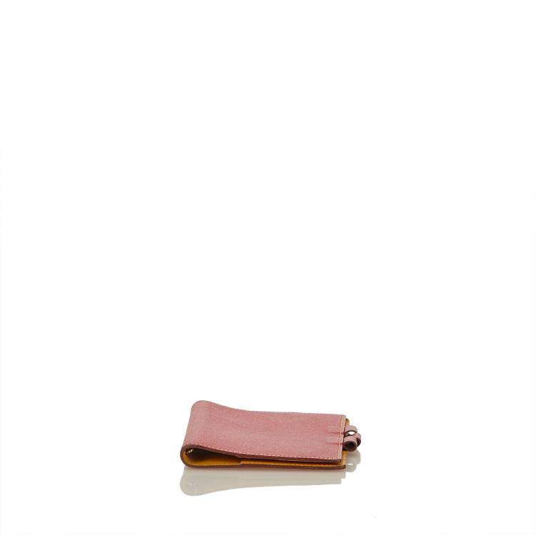 Pre Owned Hermes Two-Tone Courchevel Leather Agenda Cover