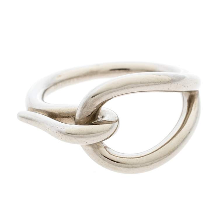 Scarf ring accessory - sterling silver