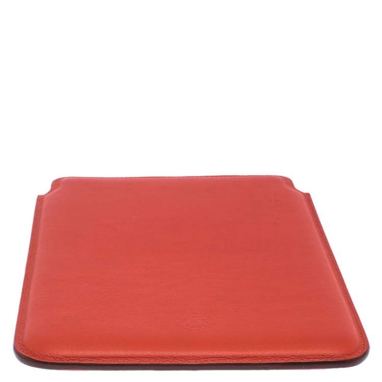 مملوكة مسبقًا غطاء آيباد هيرمس جلد سويفت برتقالي صغير