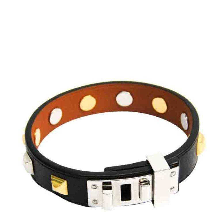 hermes mini dog clous carres bracelet