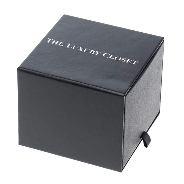 Pre Owned Hermes Pousse Pousse Leather Palladium Plated Adjustable H Bracelet