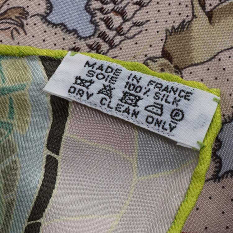 Pre Owned Hermès Multicolor Le Voyage de Pythéas Silk Scarf