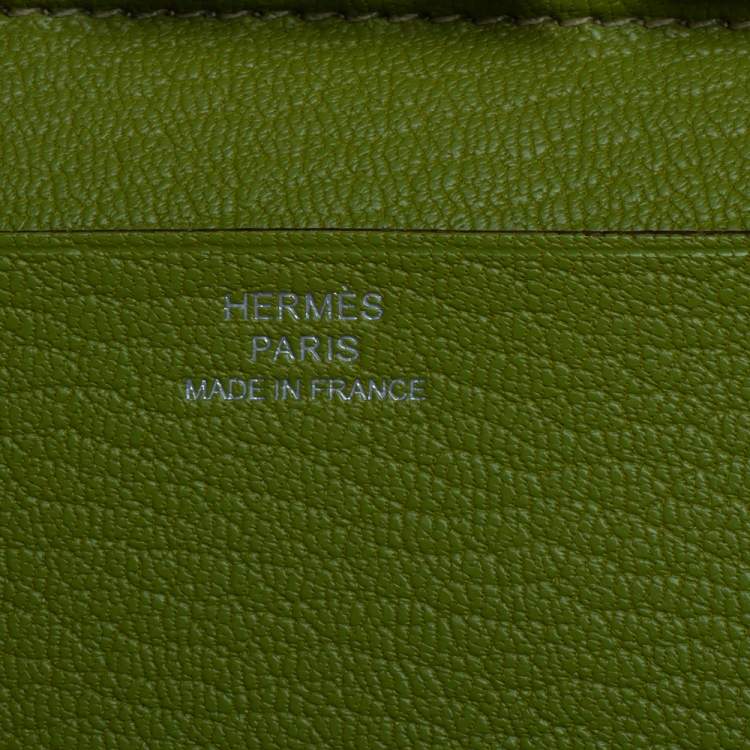 Pre Owned Hermes Feu Chevre Mysore Leather Agenda Cover 