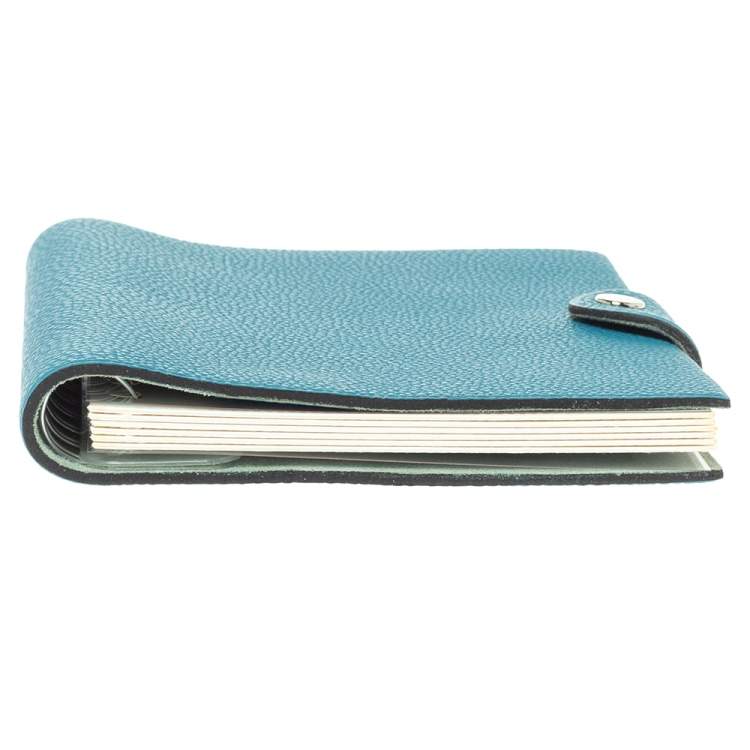 Pre Owned Hermes Blue Leather Agenda Cover