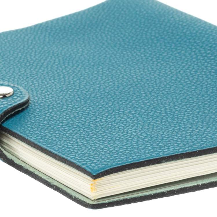 Pre Owned Hermes Blue Leather Agenda Cover