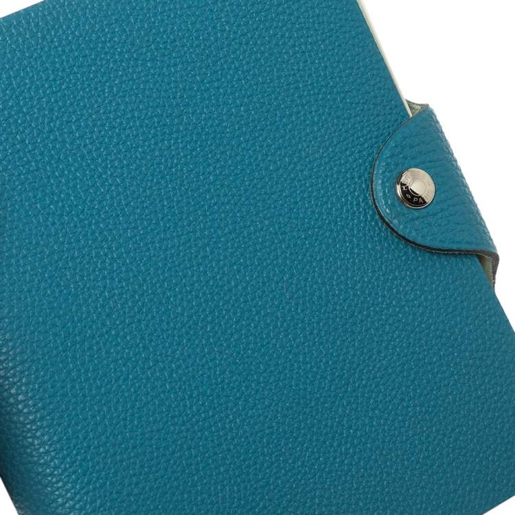 Pre Owned Hermes Blue Leather Agenda Cover