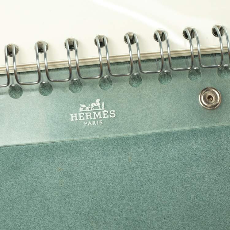 Pre Owned Hermes Blue Leather Agenda Cover