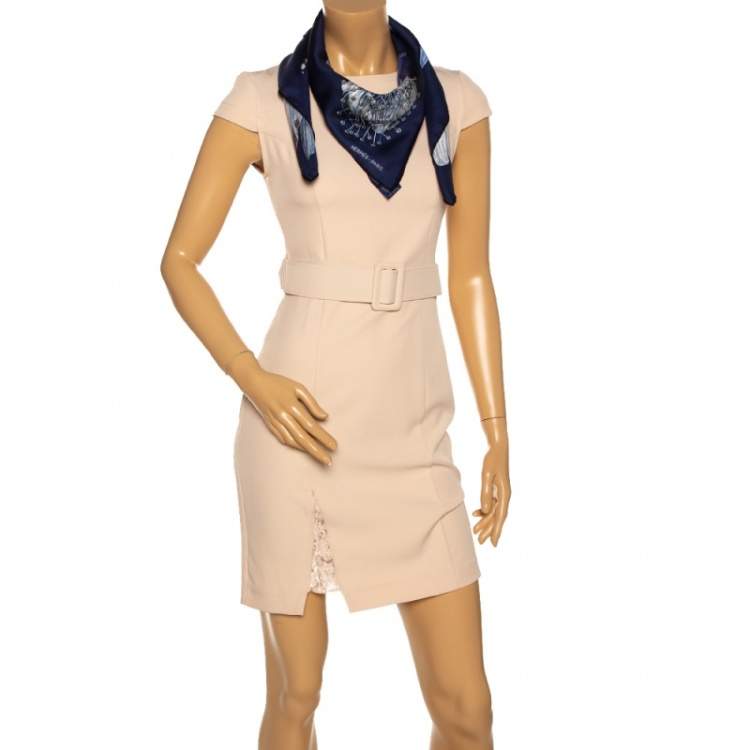 Pre Owned Hermès Dark Blue Bracelets de Lumière Silk Scarf