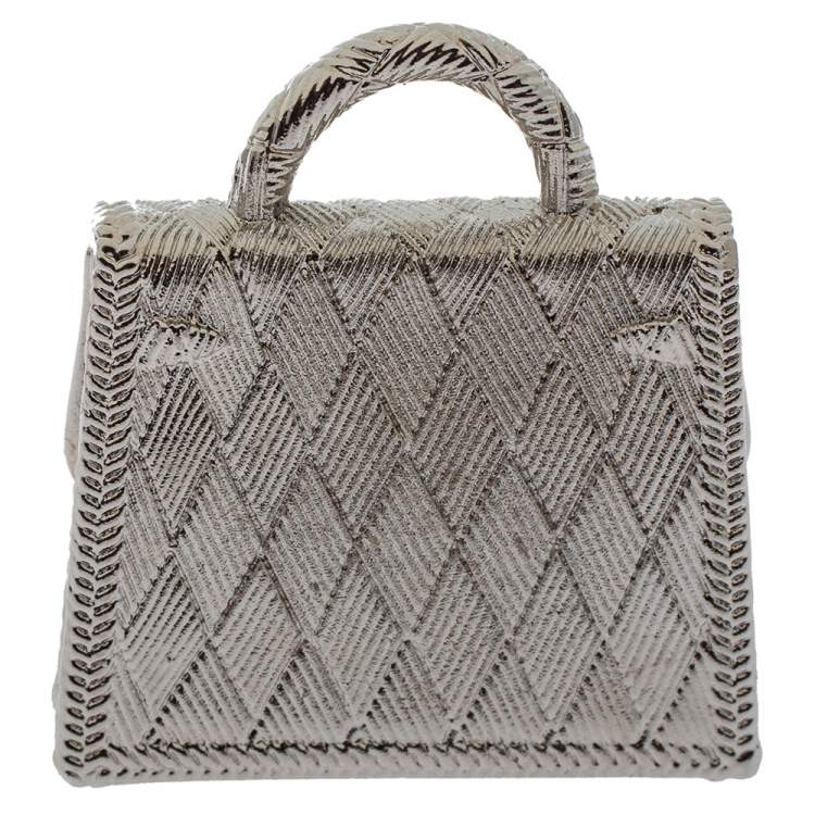 Pre Owned Hermès Palladium Plated Curiosite Kelly Bag Charm