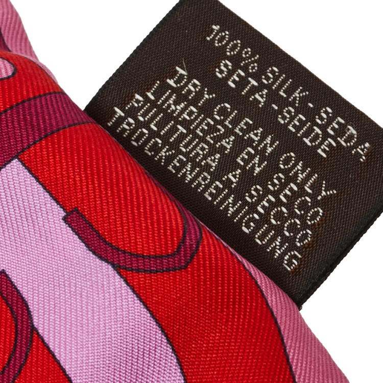 Hermes Pink Rocabar Silk Twilly Scarf Hermes | The Luxury Closet