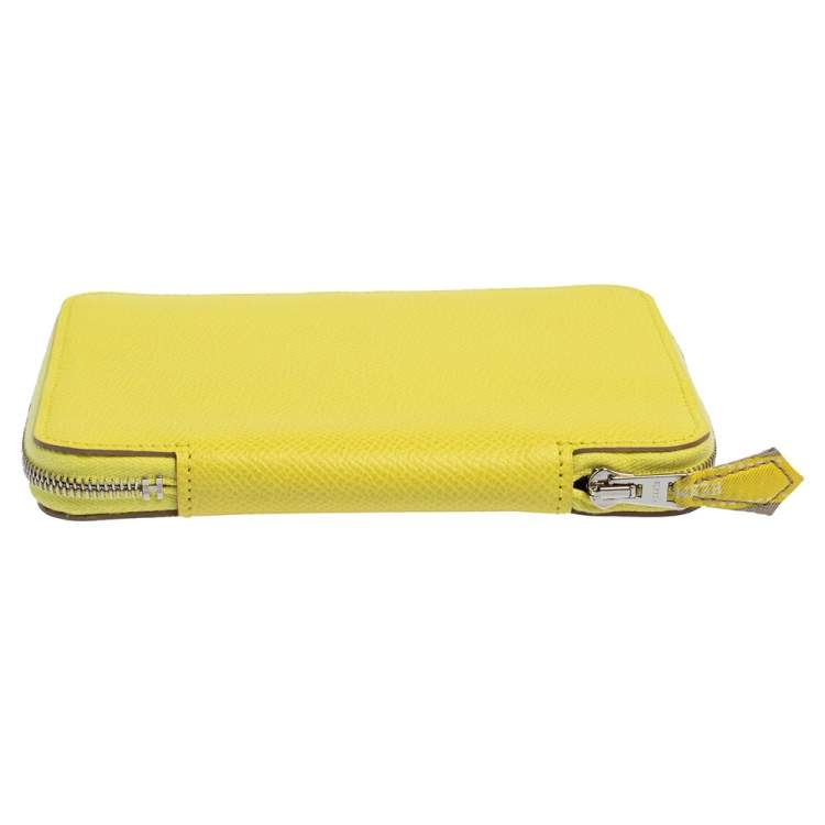 Pre Owned Hermés Lime Epsom Leather Globe Trotter Zip Agenda Cover