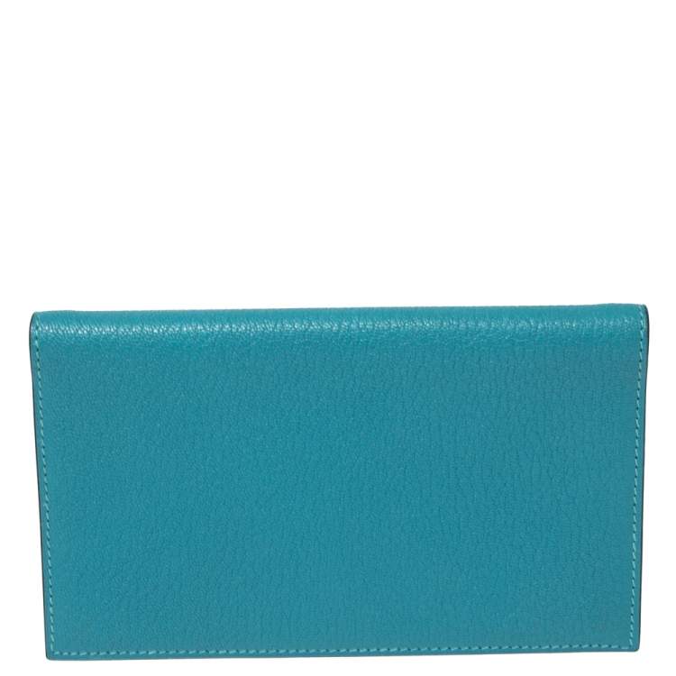 Pre Owned جراب أجندة هيرمس فيجن II جلد جلد تشيفري ميسور تركواز