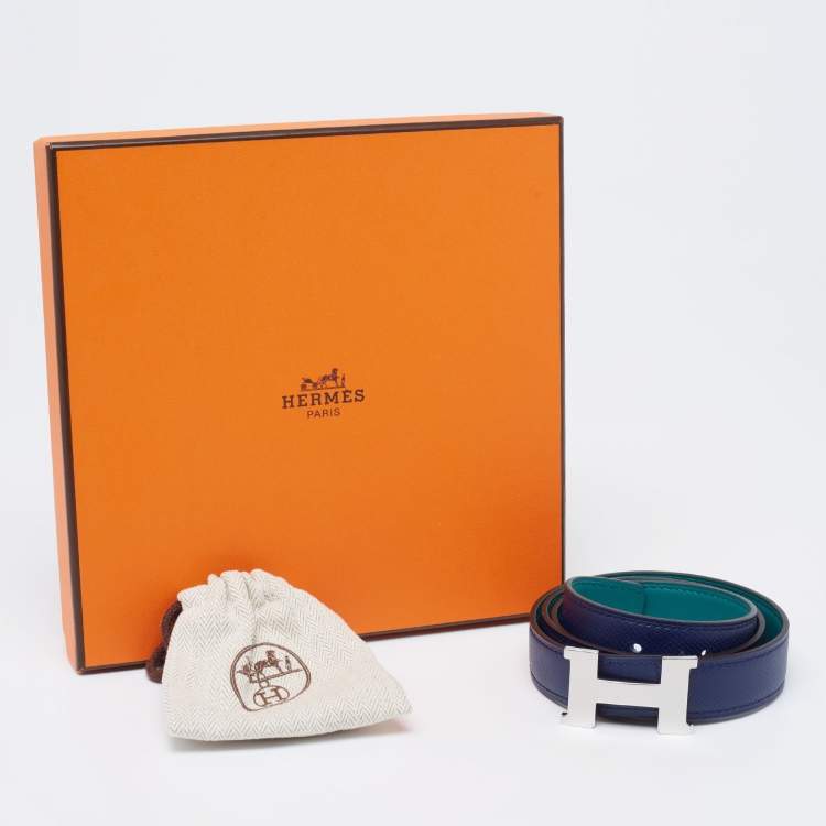 Hermes Blue Malachite/Menthe Epsom and Swift Leather Mini Constance ...
