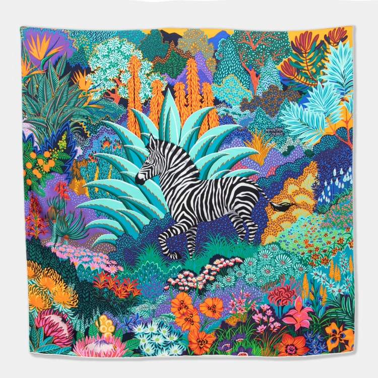 hermes zebra scarf