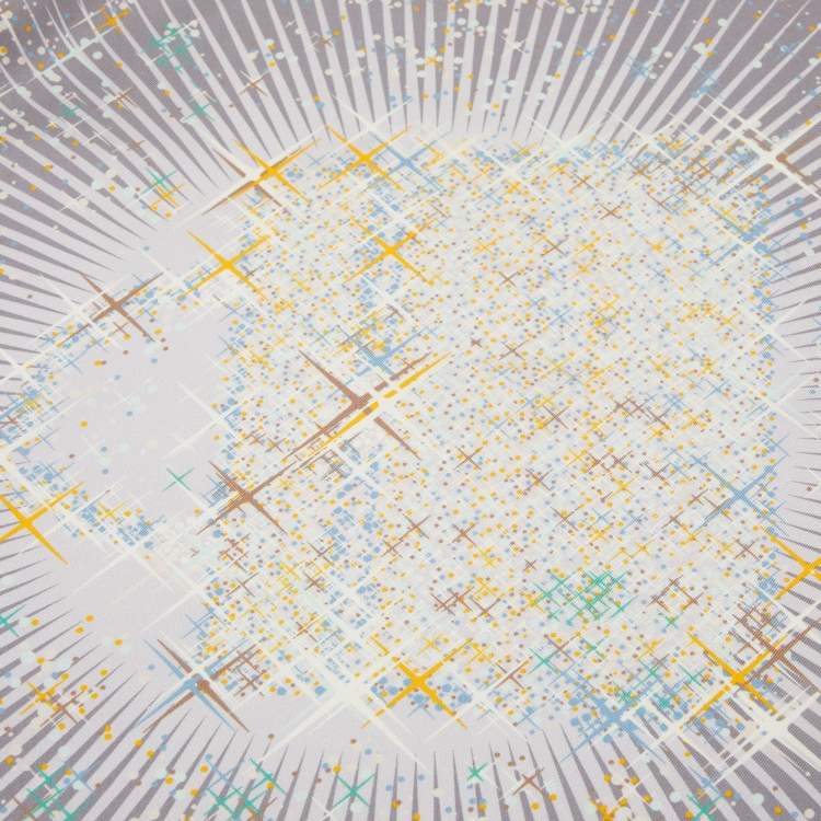 Pre Owned Hermes Grey Magic Kelly Silk Gavroche 