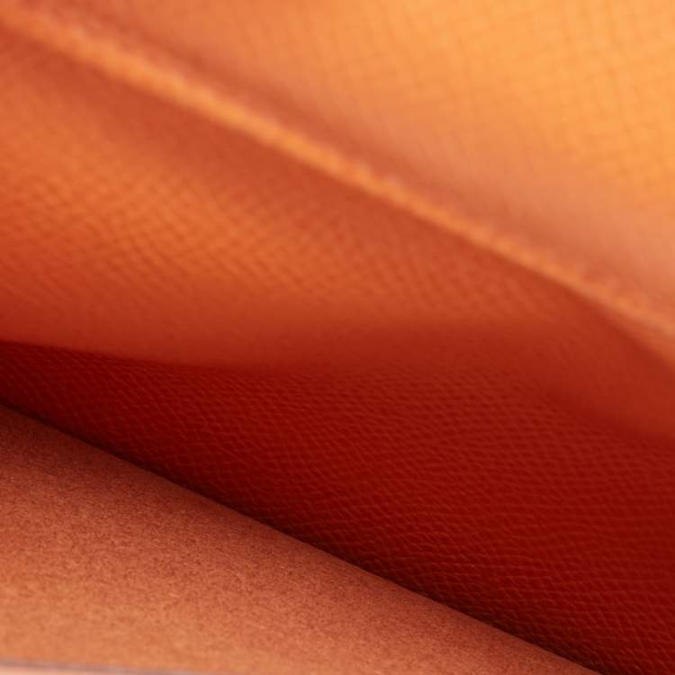Pre Owned Hermes Orange Epsom Leather Vision II Simple Agenda Cover