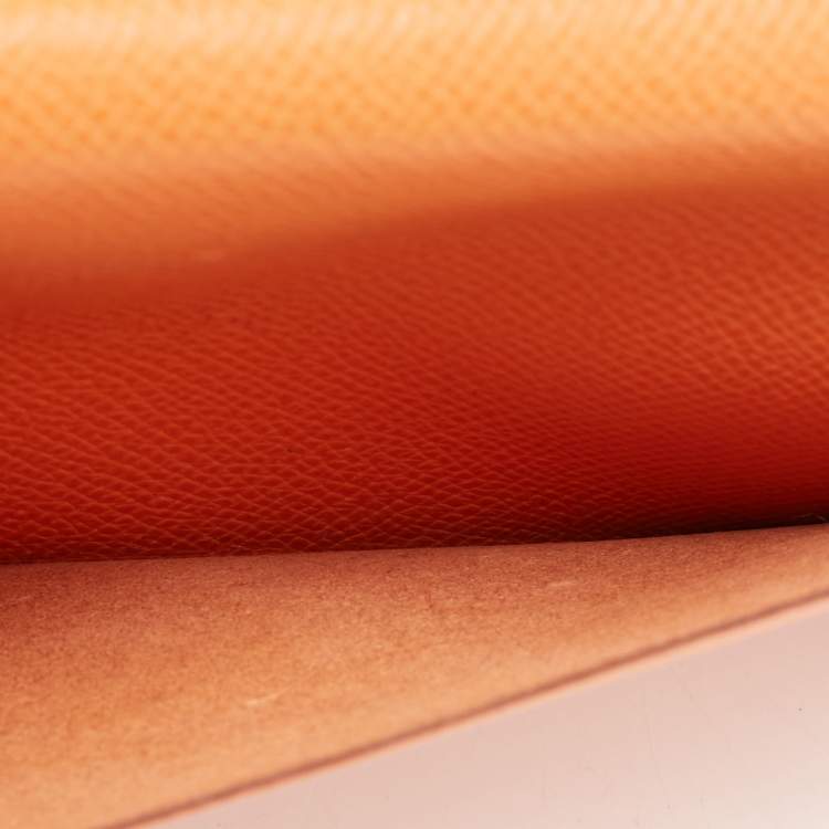 Pre Owned Hermes Orange Epsom Leather Vision II Simple Agenda Cover