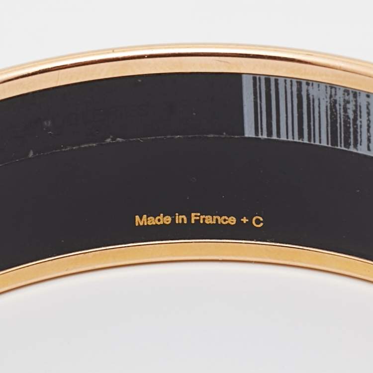 Pre Owned Hermès Orange Manufacture de Boucleries Bangle Bracelet