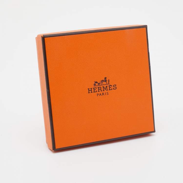 Pre Owned Hermès Orange Manufacture de Boucleries Bangle Bracelet